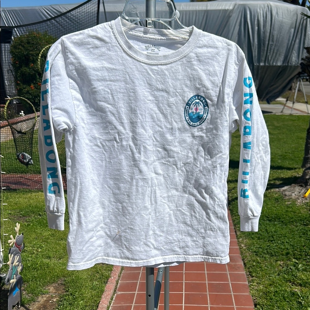 Billabong White Long Sleeve Kids Shirt
